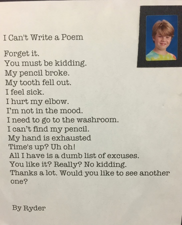 To my nose poem picture